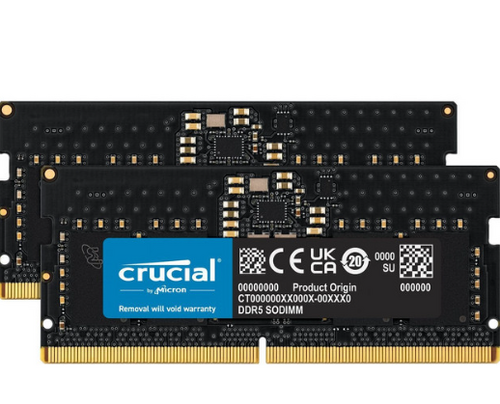 Περισσότερες πληροφορίες για "Crucial SODIMM 32GB PC5 DDR5 4800Mhz"