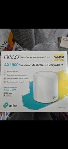 Περισσότερες πληροφορίες για "TP-LINK Deco X20 v1.20 mesh wifi router"