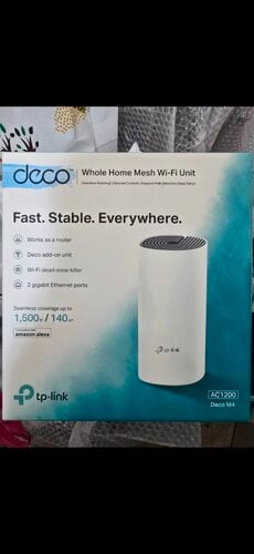 Περισσότερες πληροφορίες για "TP-LINK Deco M4R V2 mesh wifi router"