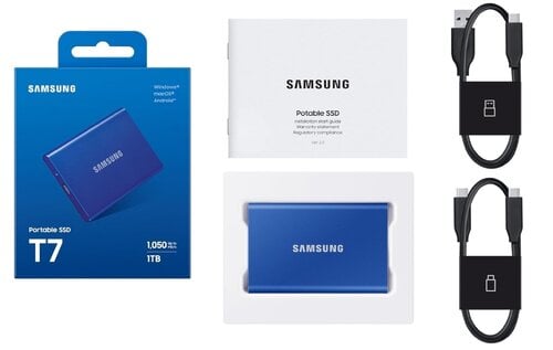 Περισσότερες πληροφορίες για "Samsung Portable SSD T7, 1TB, USB 3.2 Gen.2, 1050MB/s Read, 1000MB/s Write, μπλέ"