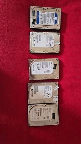 Περισσότερες πληροφορίες για "5  X HDD 500 gb πακέτο"