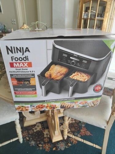 Περισσότερες πληροφορίες για "Ninja Foodi Max Dual Zone Air Fryer με Διπλό Αποσπώμενο Κάδο 9.5lt Μαύρο"