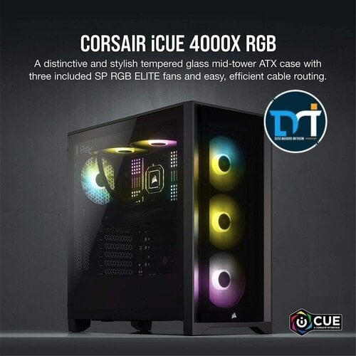 Περισσότερες πληροφορίες για "Corsair iCUE 4000X RGB (Midi Tower/Μαύρο) αχρησιμοποίητο"