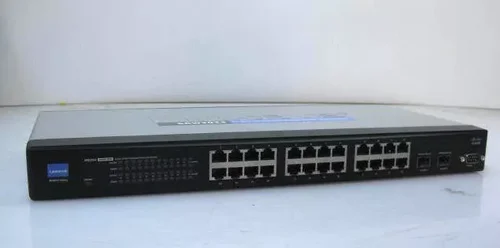 Περισσότερες πληροφορίες για "Linksys SRW2024 V1.1 24-Port 10/100/1000 Gigabit Network Switch + 2x SFP WebView"