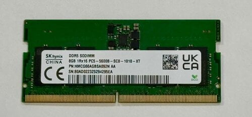 Περισσότερες πληροφορίες για "DDR5 SoDimm 16GB + 8 GB PC5 5600"