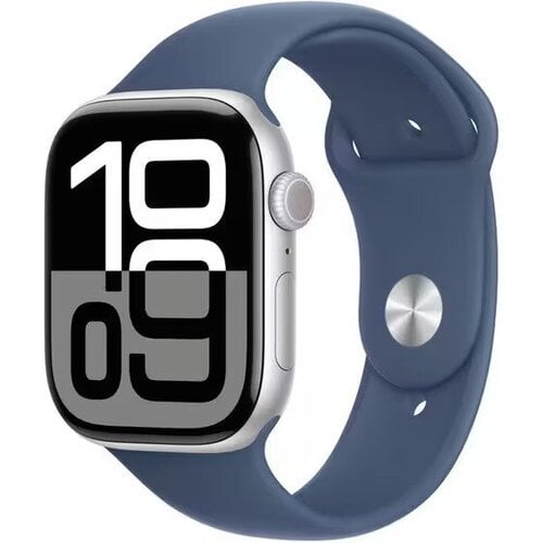 Περισσότερες πληροφορίες για "Apple Watch Series 10 GPS 46mm Silver Aluminium Case with Denim Sport Band M/L"