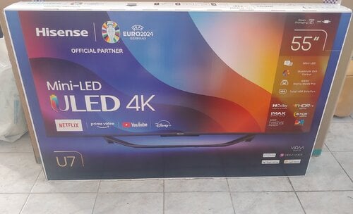 Περισσότερες πληροφορίες για "Gaming TV Hisense 55U7KQ MiniLED 144hz καινούρια-σφραγισμένη με εγγύηση"