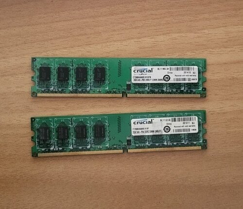 Περισσότερες πληροφορίες για "Set RAM DDR2 2x2GB 800Mhz"