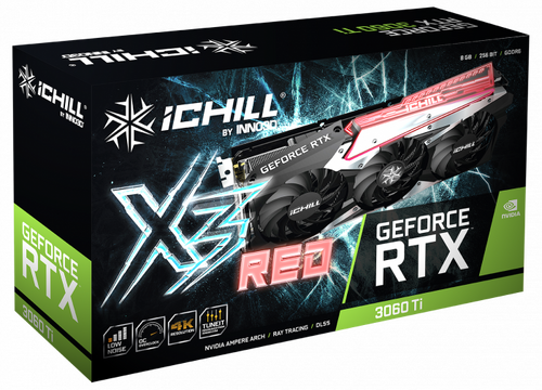 Περισσότερες πληροφορίες για "Inno3D iChill GEFORCE RTX 3060 TI X3 RED LHR"