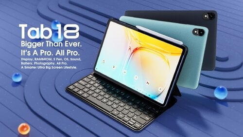 Περισσότερες πληροφορίες για "BlackView Tab 18 12" 4G +  Official 2-in-1 Keyboard For Tab 18"