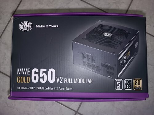 Περισσότερες πληροφορίες για "CoolerMaster MWE Gold 650 rev. 2.0 650W Τροφοδοτικό Υπολογιστή Full Modular 80 Plus Gold"