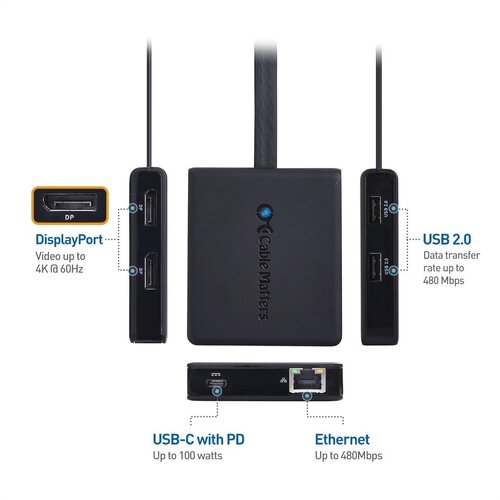 Περισσότερες πληροφορίες για "Cable Matters USB C Multiport Adapter"