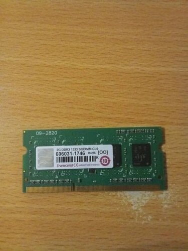 Περισσότερες πληροφορίες για "Transcend SODIMM DDR3 Ram 2GB 1333mhz CL9"