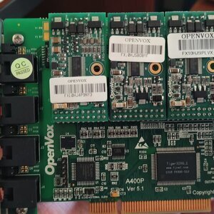 Περισσότερες πληροφορίες για "OpenVox D410P (4 PRI PCI) Asterisk Card - OpenVox A400P Asterisk PCI-Card 1xFXO & 3xFXS"