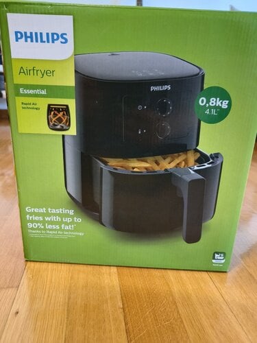 Περισσότερες πληροφορίες για "Air Fryer Philips HD9200/90 4.1lt Μαύρο Φριτέζα - Καινούρια-Αχρησιμοποίητη"