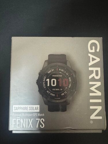 Περισσότερες πληροφορίες για "Garmin Fenix 7S Sapphire Solar Titanium Black DLC with Black band."