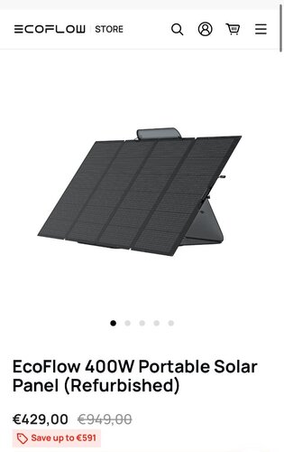 Περισσότερες πληροφορίες για "Ecoflow Powerstream Inverter+ 400w Φορητο Solar Panel"