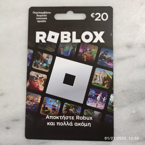 Περισσότερες πληροφορίες για "Roblox αξίας 20€"