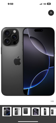 Περισσότερες πληροφορίες για "Apple iPhone 16 Pro Max (Μαύρο/256 GB)"