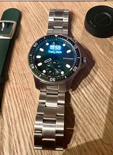 Περισσότερες πληροφορίες για "Withings ScanWatch Horizon 43mm Πράσινο Smartwatch"
