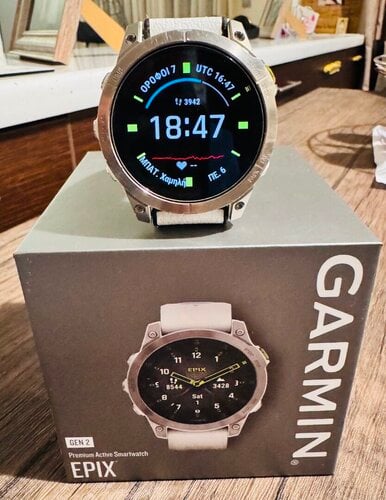 Περισσότερες πληροφορίες για "Garmin Epix (Gen 2) Sapphire Titanium"