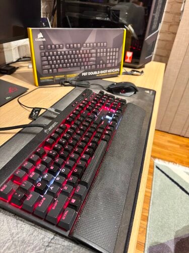 Περισσότερες πληροφορίες για "Corsair K70 RGB Rapidfire + M65 Pro RGB mouse + Full set Keycaps + Corsair MM300 Mousepad"