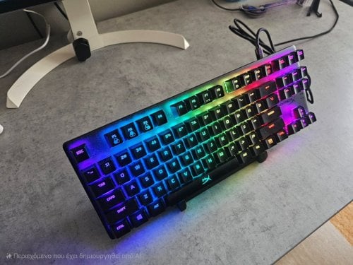 Περισσότερες πληροφορίες για "HyperX Alloy Origins Core Gaming Μηχανικό Πληκτρολόγιο Tenkeyless με HyperX Blue διακόπτες"