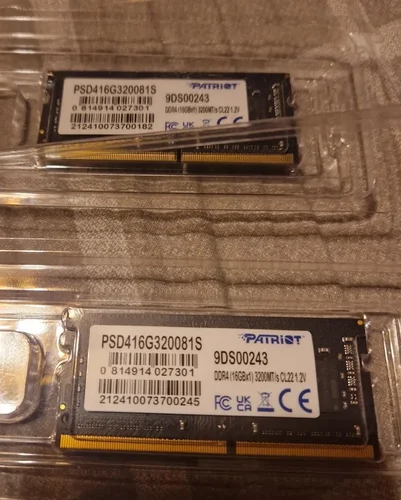 Περισσότερες πληροφορίες για "Patriot Memory Signature PSD416G320081S (16 GB/DDR4/3200MHz)"