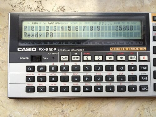 Περισσότερες πληροφορίες για "Casio FX 850 P"
