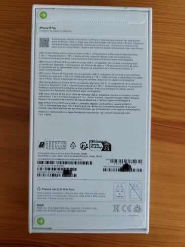 Περισσότερες πληροφορίες για "Apple iPhone 16 Pro (Black Titanium/128 GB)"