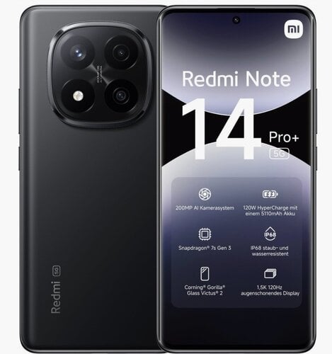 Περισσότερες πληροφορίες για "Xiaomi Redmi Note 14 Pro+ 5G"