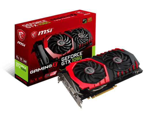 Περισσότερες πληροφορίες για "MSI GeForce GTX 1060 GAMING X 6G"