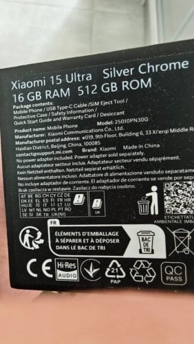 Περισσότερες πληροφορίες για "Xiaomi 15 Ultra Silver 16GB/512GB"
