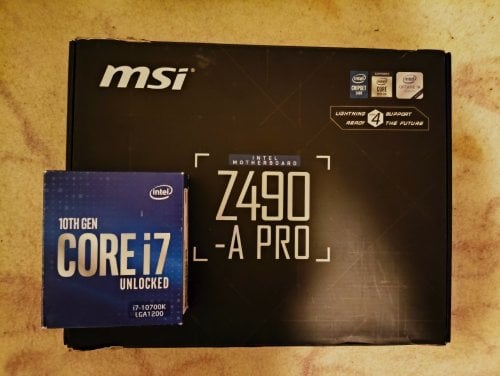 Περισσότερες πληροφορίες για "i7 10700K + Z490 A PRO LGA 1200 + 8GB RAM Σε Αριστη κατασταση + Κουτι τους."