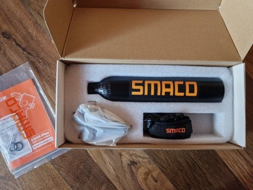 Περισσότερες πληροφορίες για "Smaco S300 0.5l mini Scuba Tank"