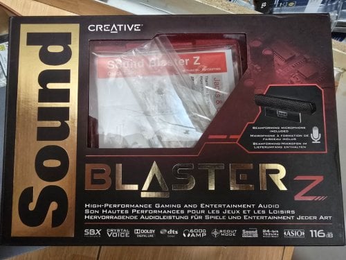 Περισσότερες πληροφορίες για "Creative Blaster Z SE ​Εσωτερική PCI Express Κάρτα Ήχου 5.1"
