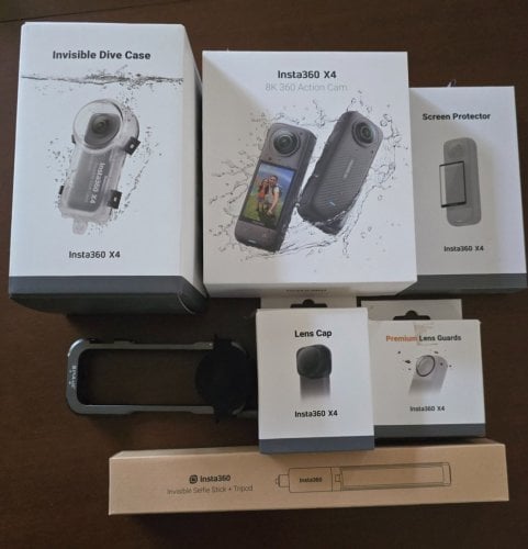 Περισσότερες πληροφορίες για "Insta360 X4 + Accessories"