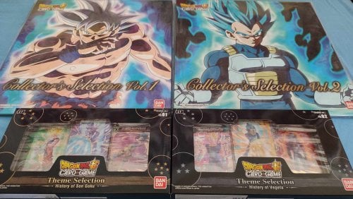 Περισσότερες πληροφορίες για "Dragonball Super Card Game - Goku/Vegeta Collector's Selection & Theme Selection"