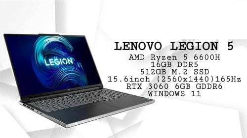 Περισσότερες πληροφορίες για "Gaming Laptop Lenovo Legion 5 15ARH7H 15.6" Ryzen 5-6600H/16GB/512GB SSD/Nvidia GeForce RTX 3060/W11"