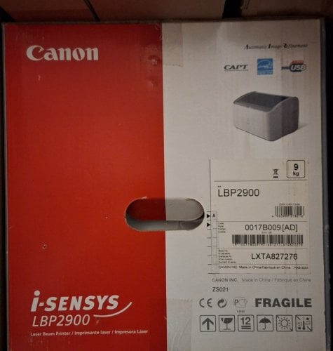 Περισσότερες πληροφορίες για "Canon i-sensys LBP2900 Laser Printer + extra toner"