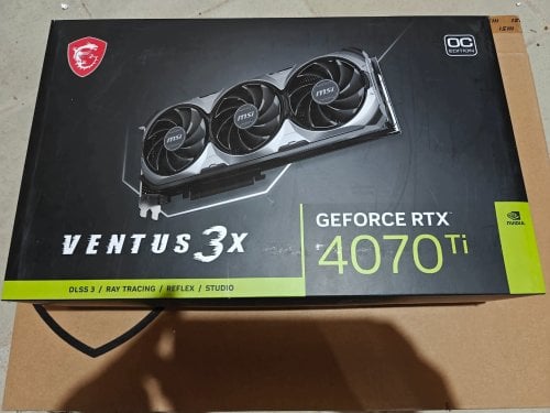 Περισσότερες πληροφορίες για "MSI GeForce RTX 4070 Ti VENTUS 3X 12G (αχρησιμοποίητη) 780€"