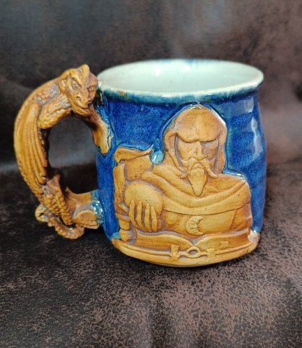 Περισσότερες πληροφορίες για "Κούπα Stonebridge Studio Pottery_Dragon & Wizard"