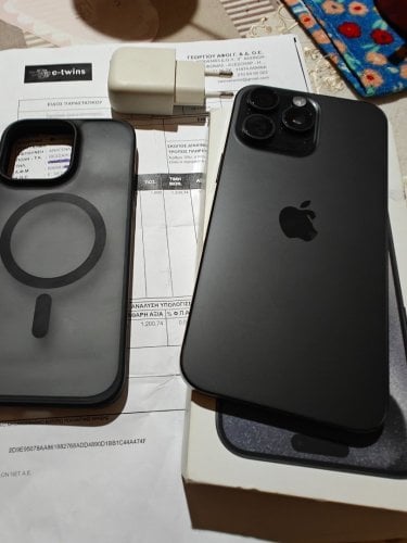 Περισσότερες πληροφορίες για "iPhone 15 pro max 256 άψογο 96%μπαταρια"