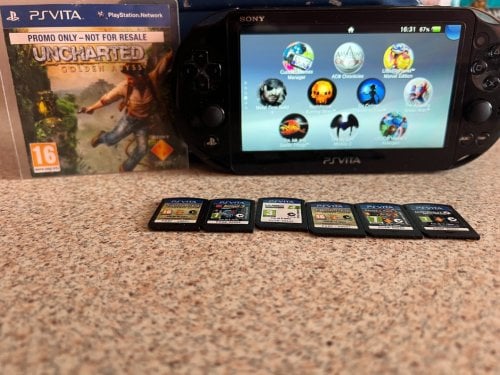 Περισσότερες πληροφορίες για "Πωλείται PSVITA Slim CFW με 128 sd card και 6 physical παιχνίδια"