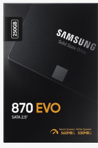 Περισσότερες πληροφορίες για "Samsung 870 EVO (250 GB/SATA III)"