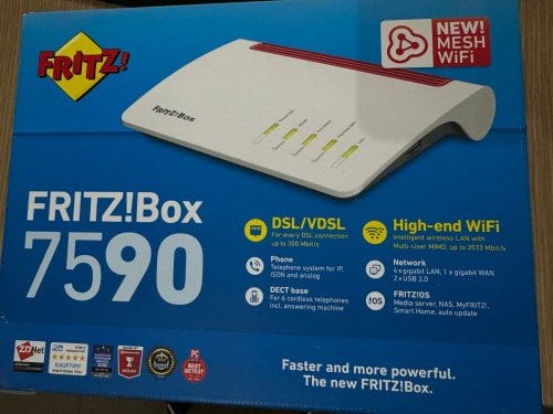 Περισσότερες πληροφορίες για "Router Fritz!Box 7590"