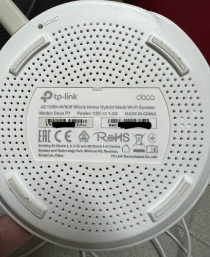 Περισσότερες πληροφορίες για "TP-LINK DECO P7 (3 PACK)"