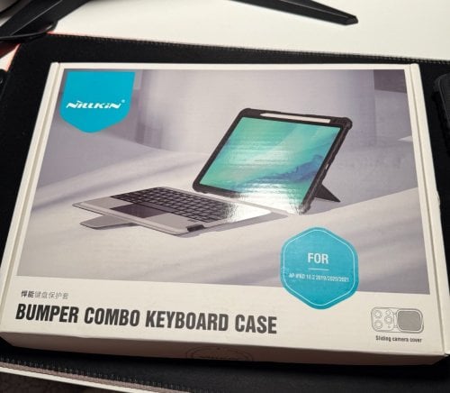 Περισσότερες πληροφορίες για "Nillkin Bumper Combo Flip Cover με Πληκτρολόγιο στα Αγγλικά US Μαύρη (iPad 2019/2020/2021 10.2'')"