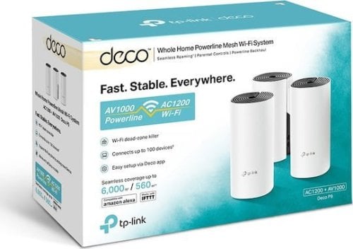 Περισσότερες πληροφορίες για "TP-LINK Deco P9 AC+AV (3 Pack)"