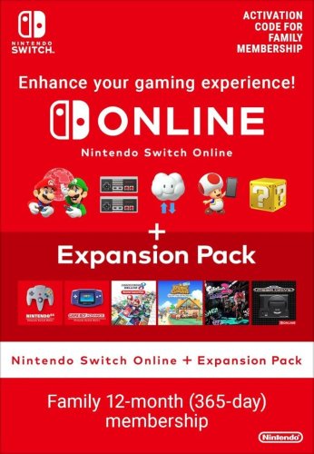 Περισσότερες πληροφορίες για "Nintendo switch online family membership + expansion pack (1 year)"